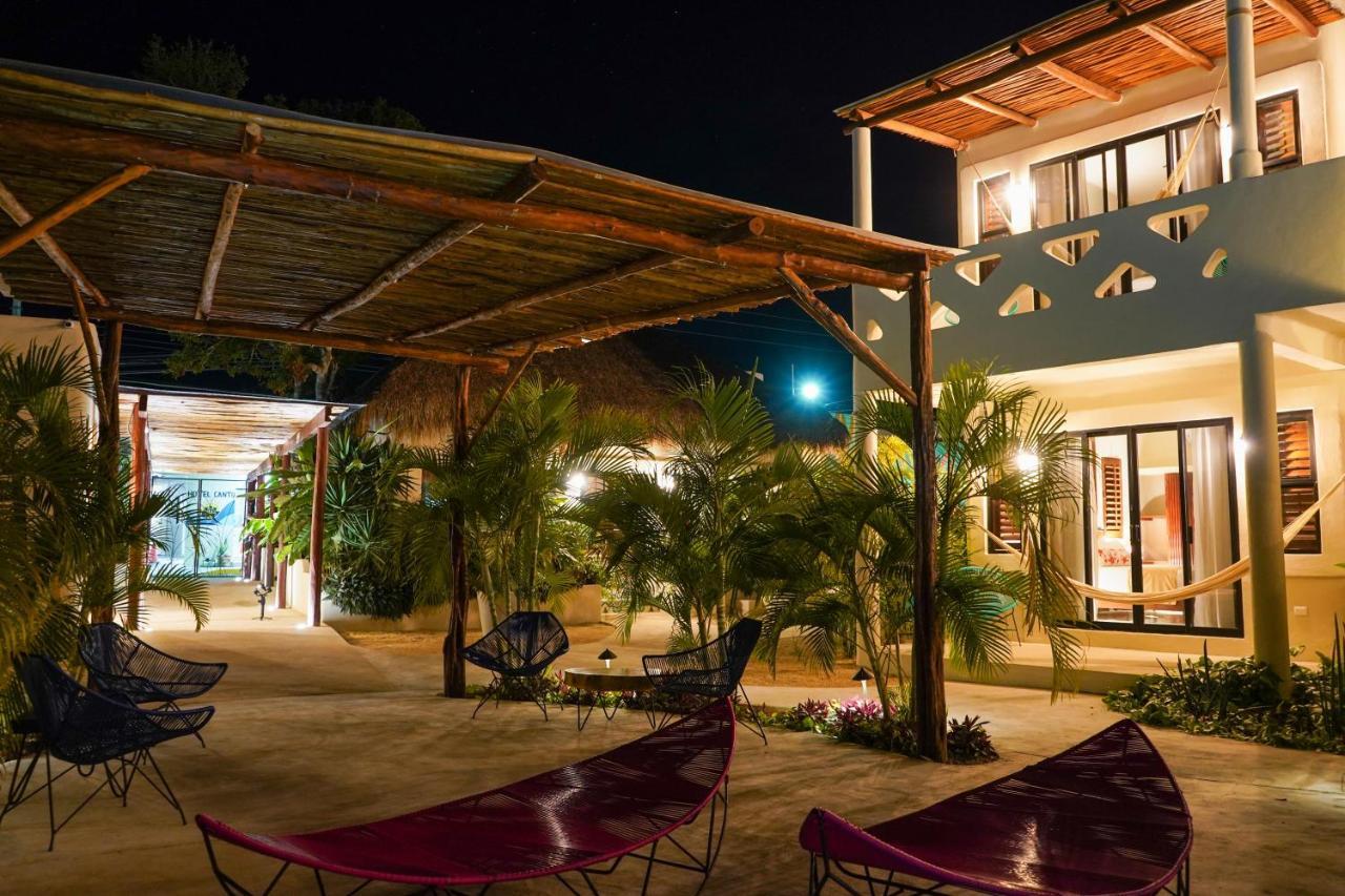 Blue Palm Bacalar Hotel Bagian luar foto